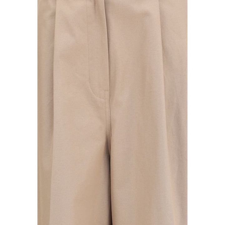 Balenciaga Beige Cotton Flared Pants
