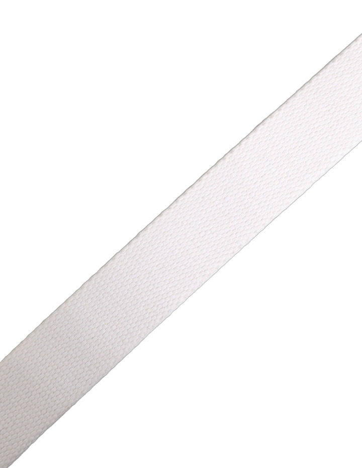 Dolce &amp; Gabbana White Graffiti Print Gold Metal Buckle Belt