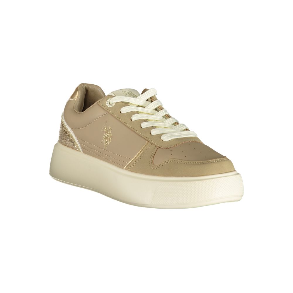 U.S. POLO ASSN. Beige Polyurethane Women&