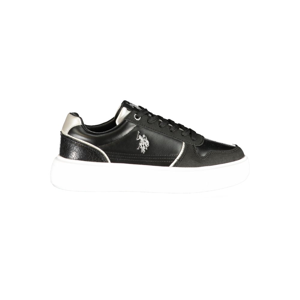 U.S. POLO ASSN. Black Polyurethane Women&