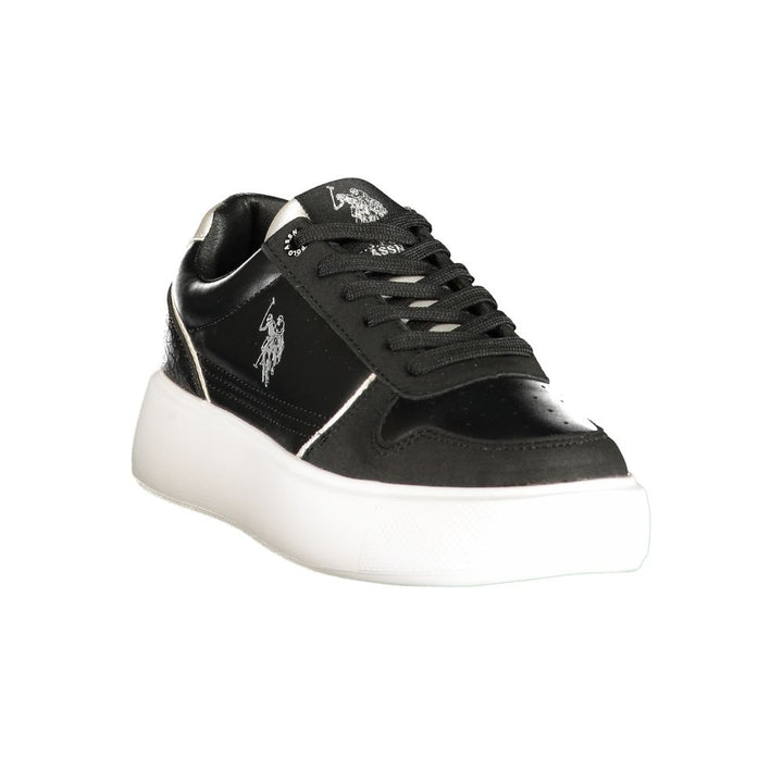 U.S. POLO ASSN. Black Polyurethane Women&