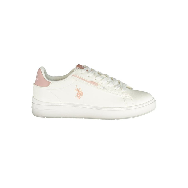 U.S. POLO ASSN. White Polyurethane Women&