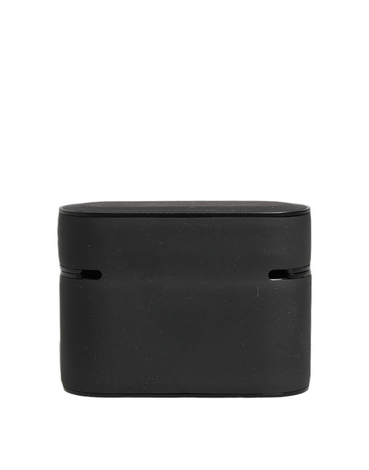 Dolce &amp; Gabbana Case Black PVC Embossed Logo Flip Holder Women Airpods