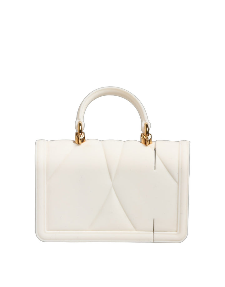 Dolce &amp; Gabbana Case White Silicone Devotion Heart Cover Hand Bag Airpod