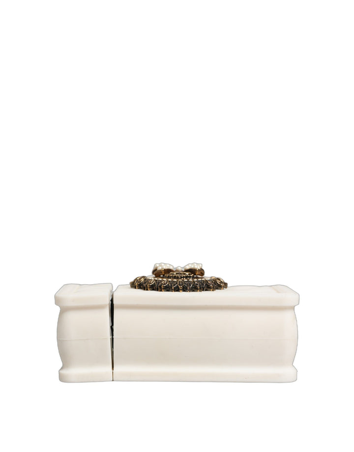 Dolce &amp; Gabbana Case White Silicone Devotion Heart Cover Hand Bag Airpod