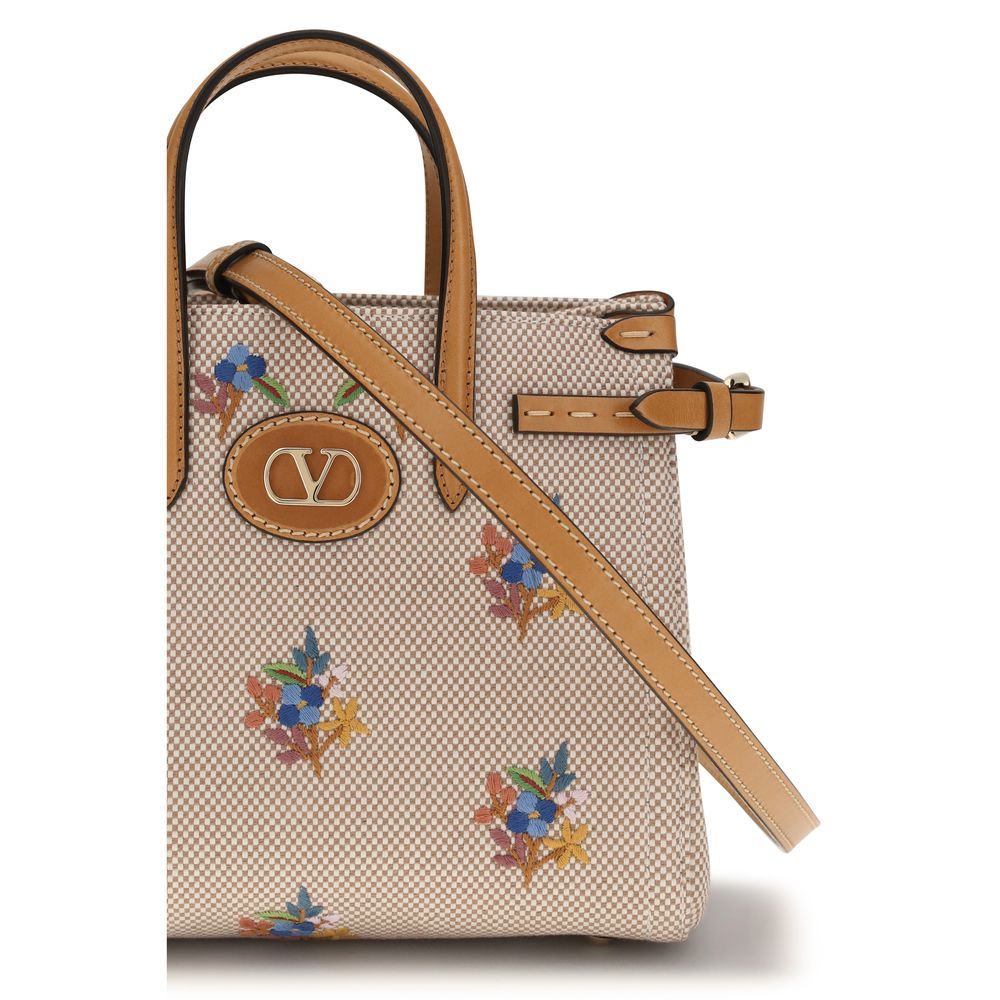 Valentino Garavani - Beige Cotton Handbag