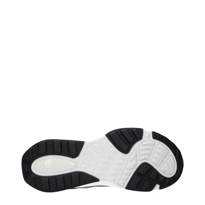 Valentino Garavani Gray Fabric Athletic Sneakers