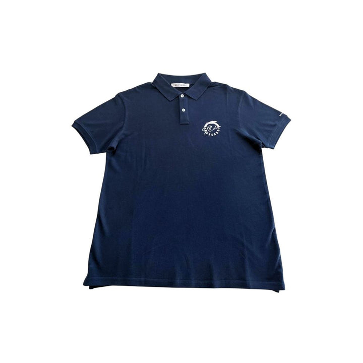 Trussardi Beachwear Blue Cotton Men&