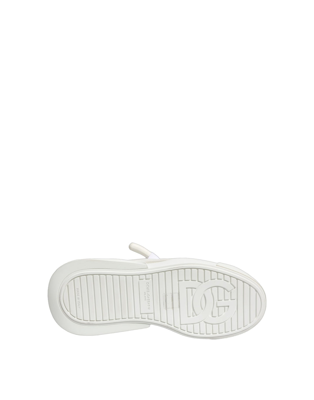 Dolce &amp; Gabbana White Calfskin Leather Low Top Sneakers Shoes