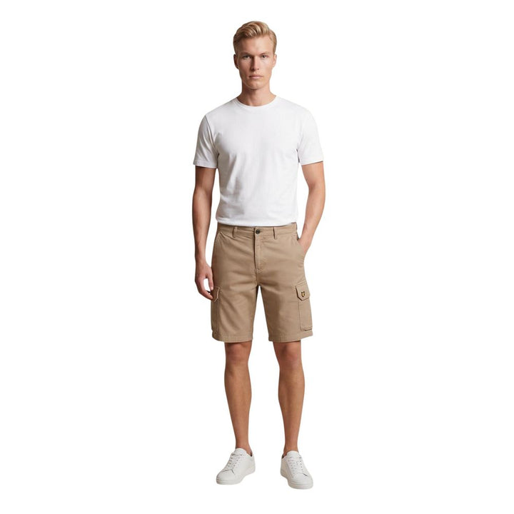 Lyle &amp; Scott Beige Cotton Bermuda Shorts