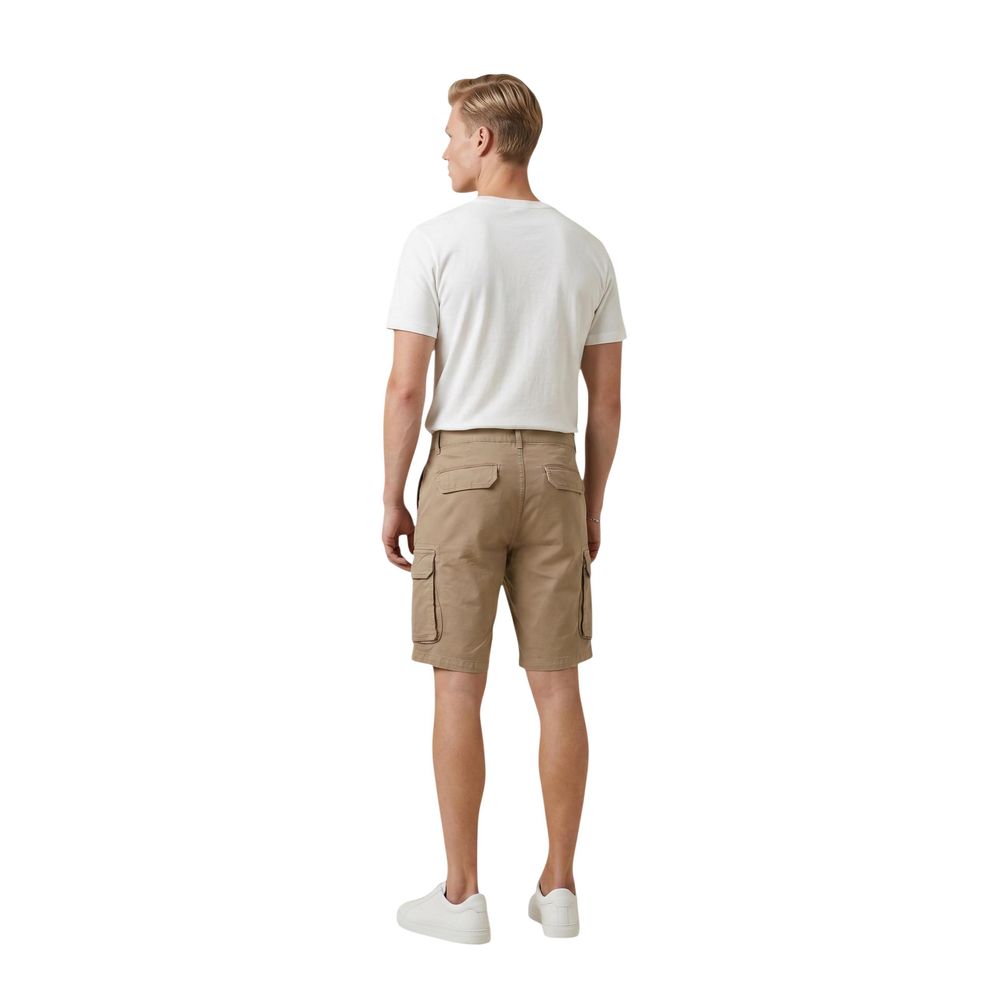 Lyle &amp; Scott Beige Cotton Bermuda Shorts