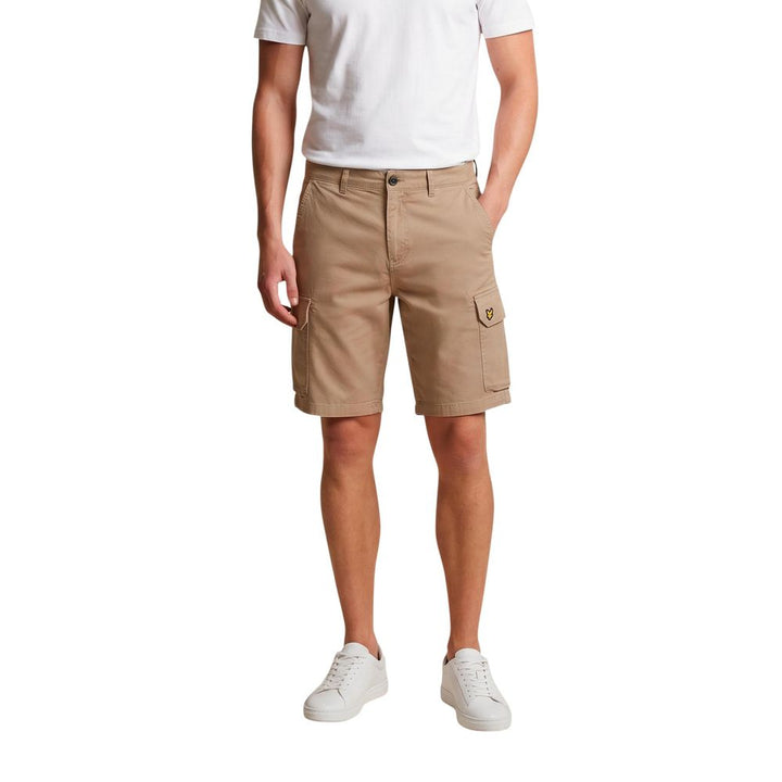 Lyle &amp; Scott Beige Cotton Bermuda Shorts