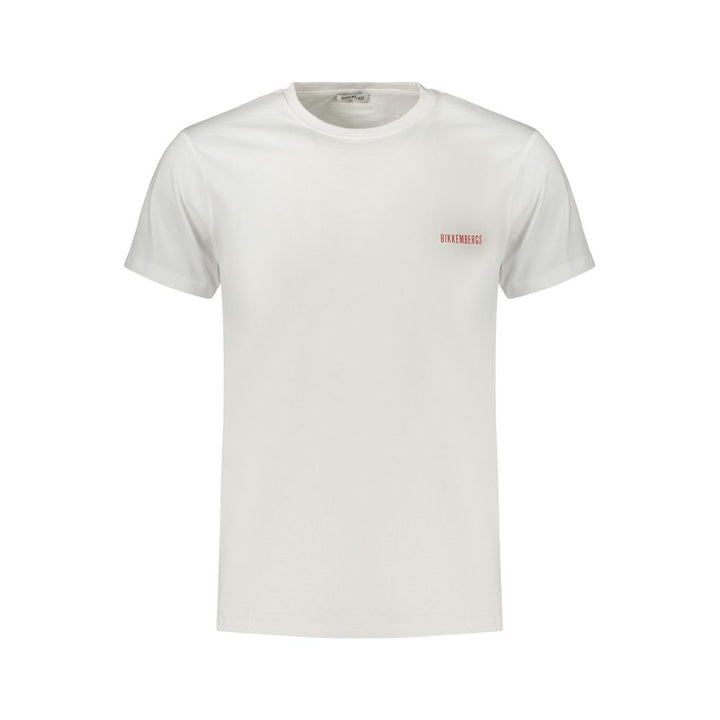 Bikkembergs White Cotton Mens T-Shirt