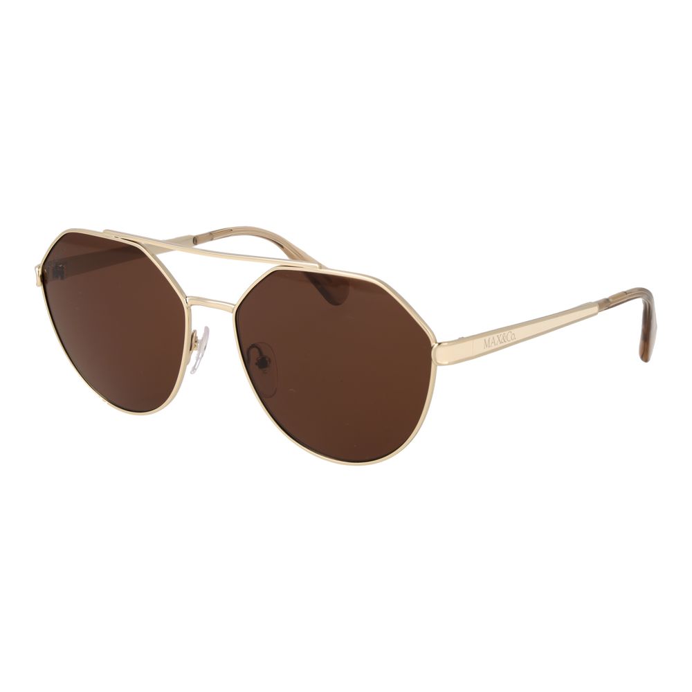 Max &amp; Co Gold Metal Sunglasses