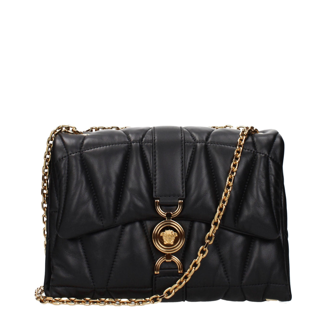Versace - Black Leather Shoulder Bag