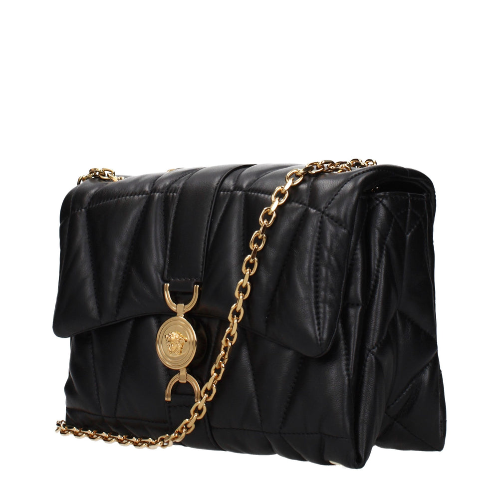 Versace - Black Leather Shoulder Bag
