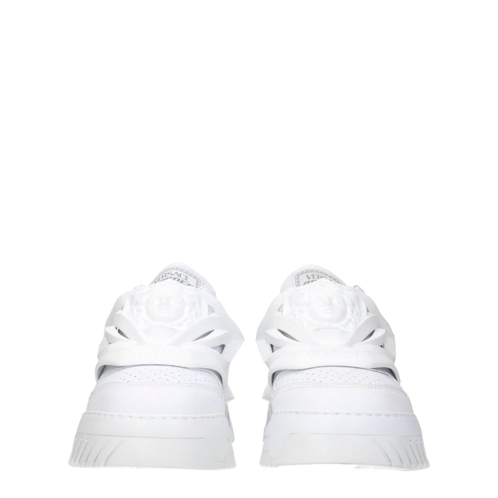 Versace White Leather Sneakers