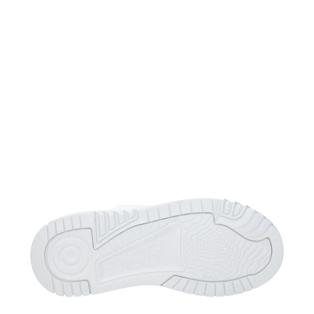 Versace White Leather Sneakers