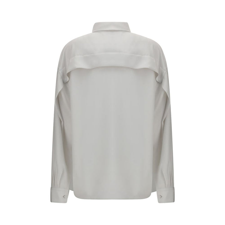 Calvin Klein White Silk Dress Shirt