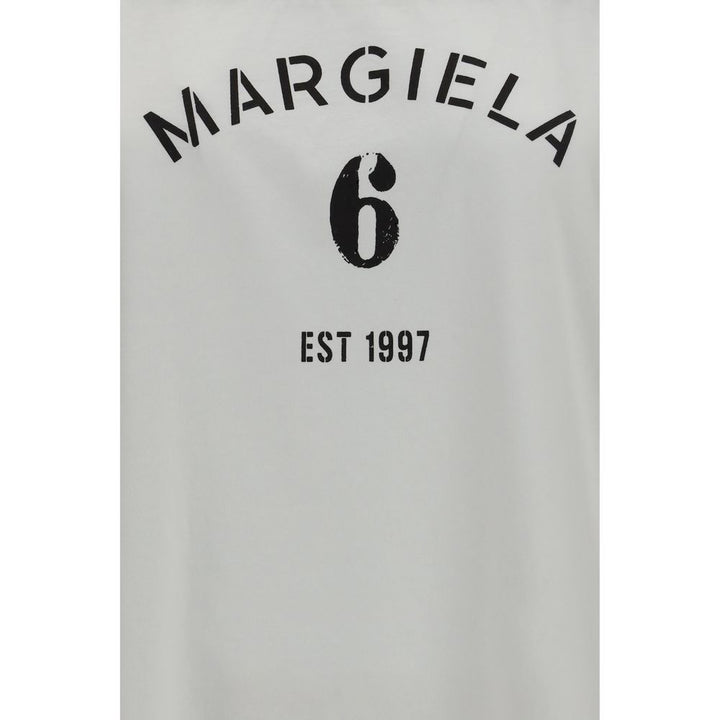 MM6 White Cotton Long Sleeve T-Shirt