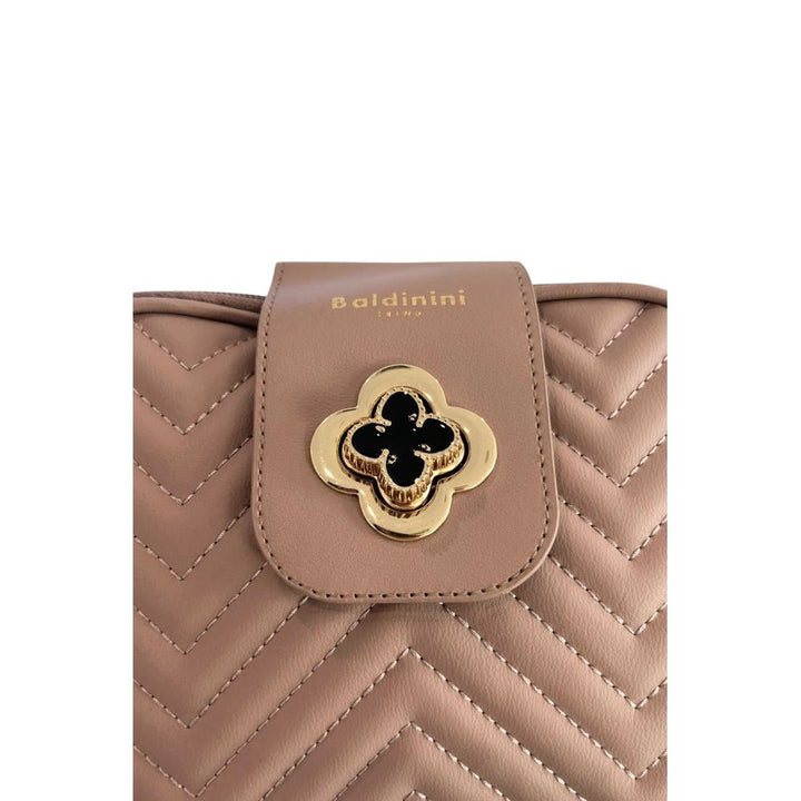 Baldinini Trend Beige PU Women Crossbody