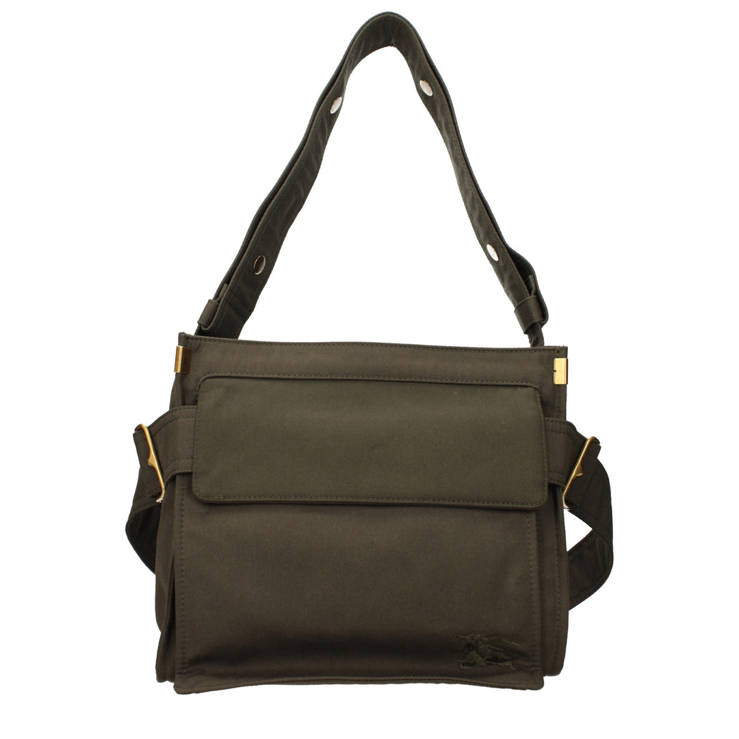 Burberry - Green Fabric Shoulder Bag