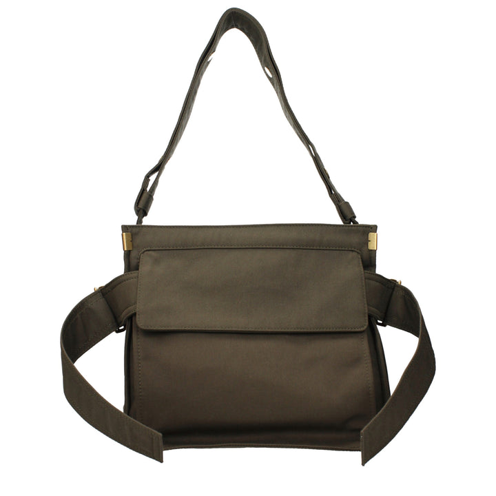 Burberry - Green Fabric Shoulder Bag