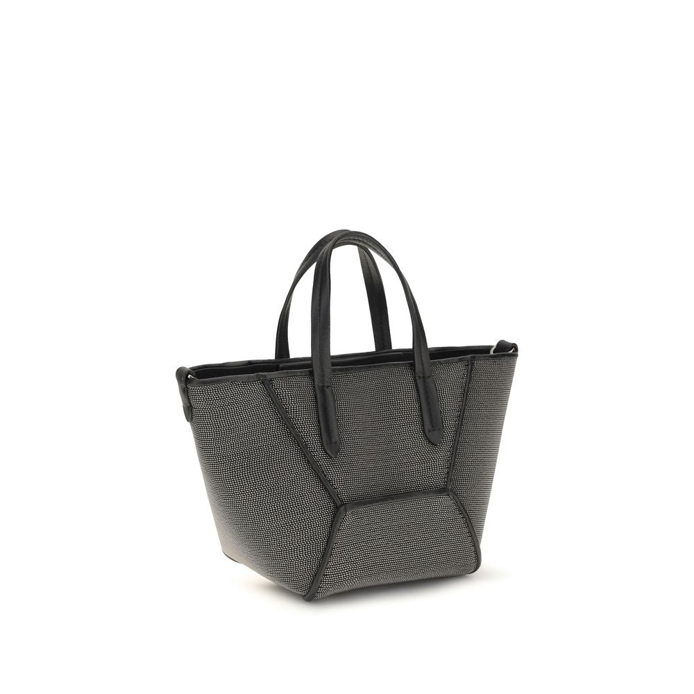 Brunello Cucinelli - Black Calf Leather Bos Taurus Shoulder Bag