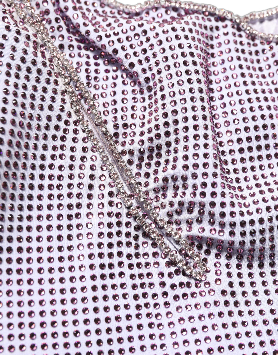 Dolce &amp; Gabbana Purple Crystal OneShoulder EveningGown Dress
