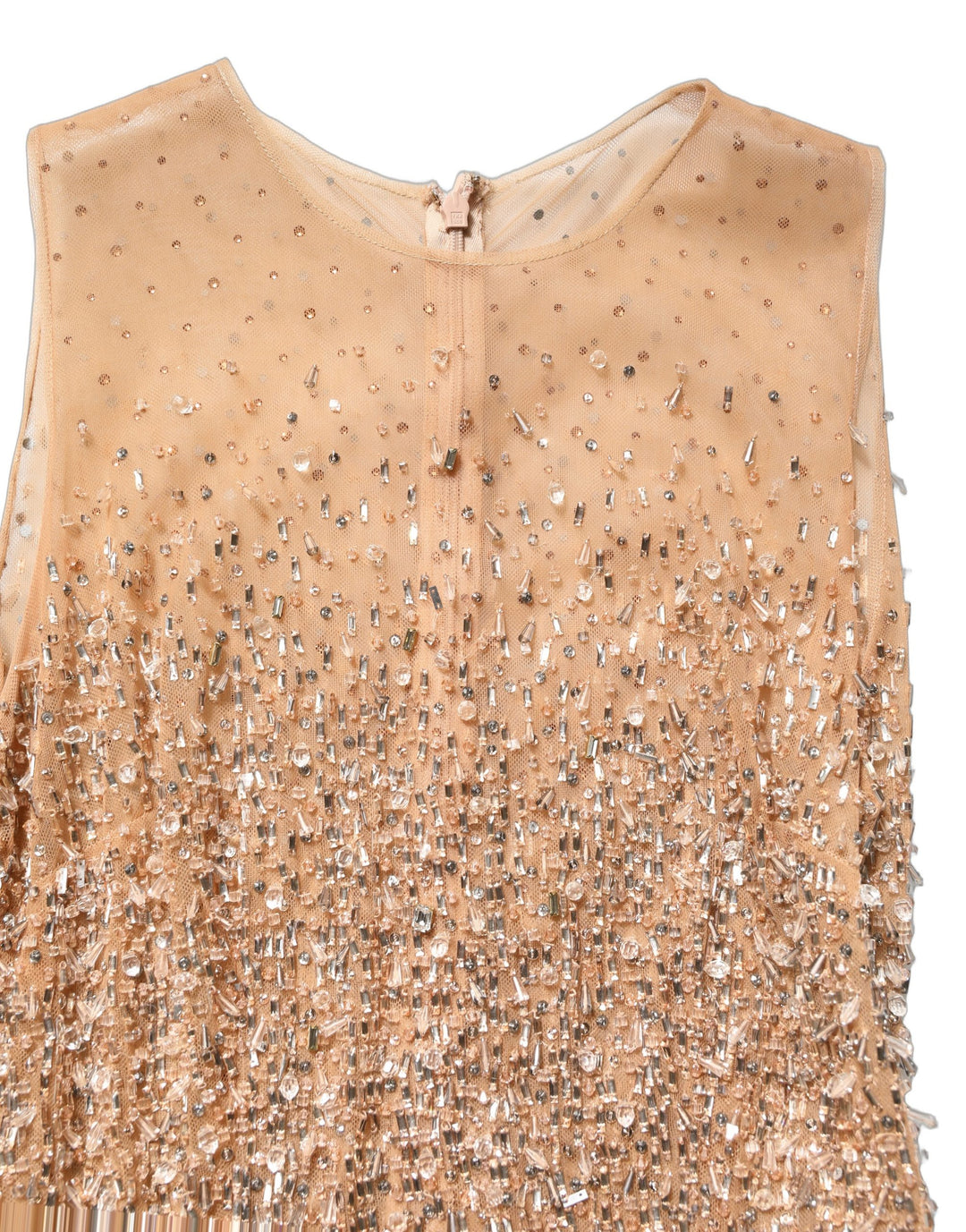 Dolce &amp; Gabbana Brown Crystal Embellished Mermaid Gown Dress