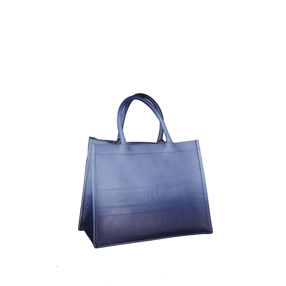 Dior - Blue Calfskin Tote Bag
