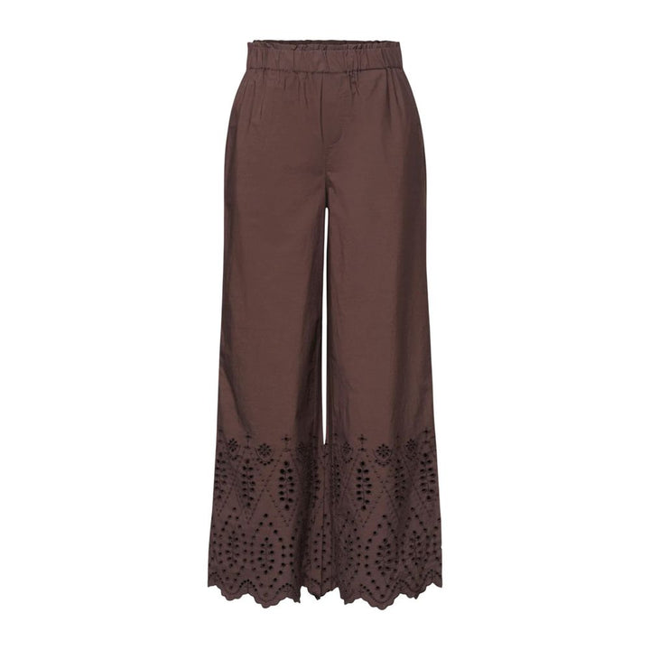 Street One Brown Cotton Casual Pants