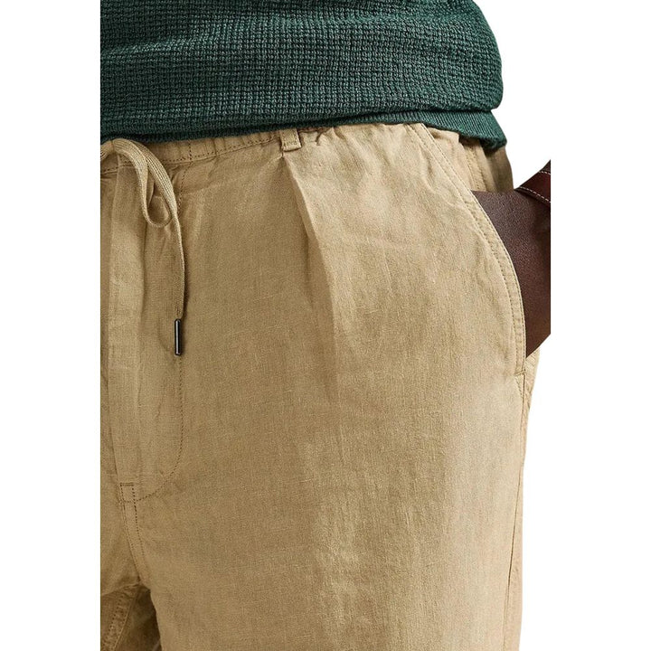 Lyle &amp; Scott Beige Linen Casual Pants