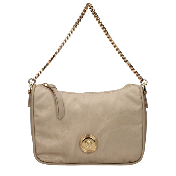Versace - Beige Fabric Handbag