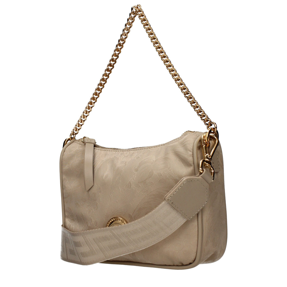Versace - Beige Fabric Handbag