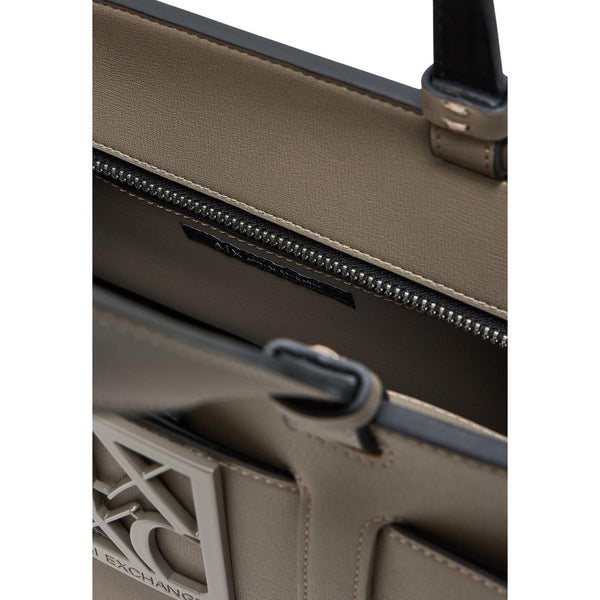 Armani Exchange - Beige Artificial Leather Handbag