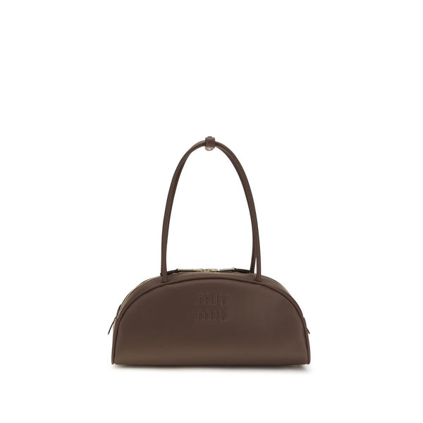 Miu - Brown Calf Leather Bos Taurus Shoulder Bag