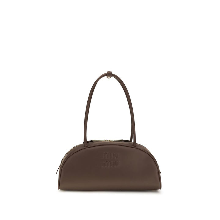 Miu - Brown Calf Leather Bos Taurus Shoulder Bag
