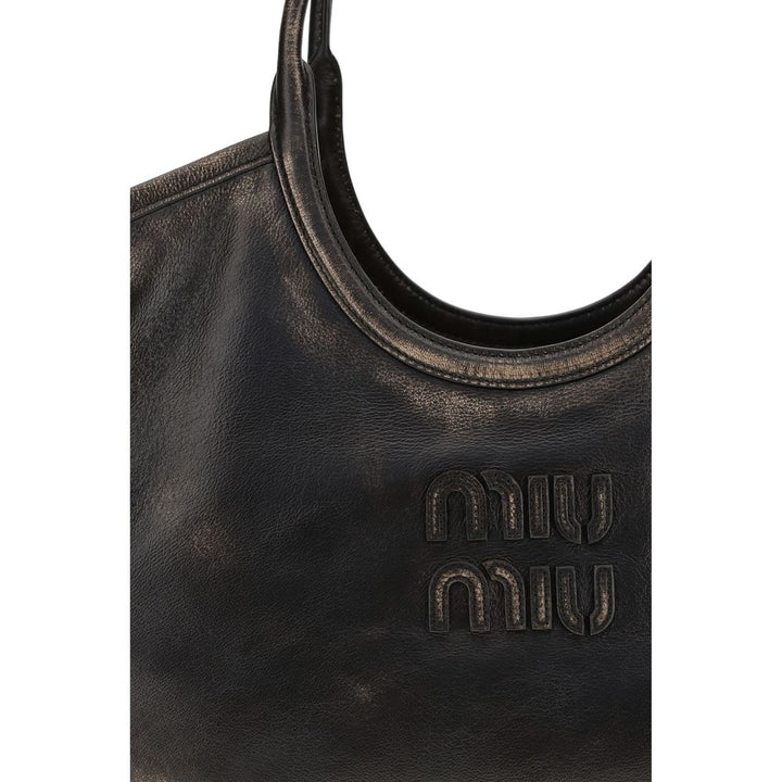Miu - Brown Calf Leather Bos Taurus Shoulder Bag