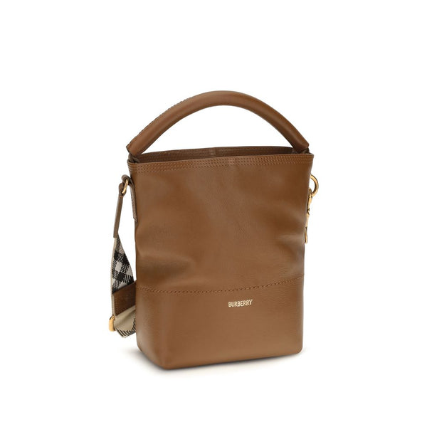 Burberry - Brown Calf Leather Bos Taurus Backet Bag