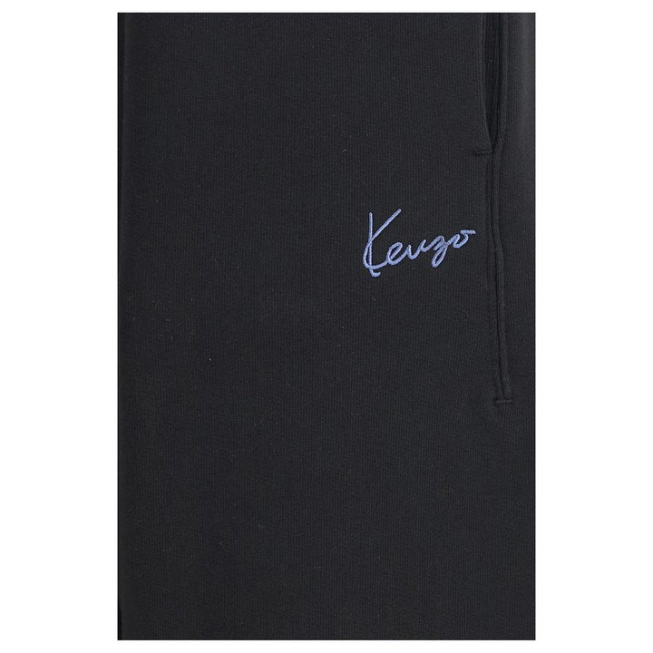 Kenzo Black Cotton Joggers (Workout Pants)