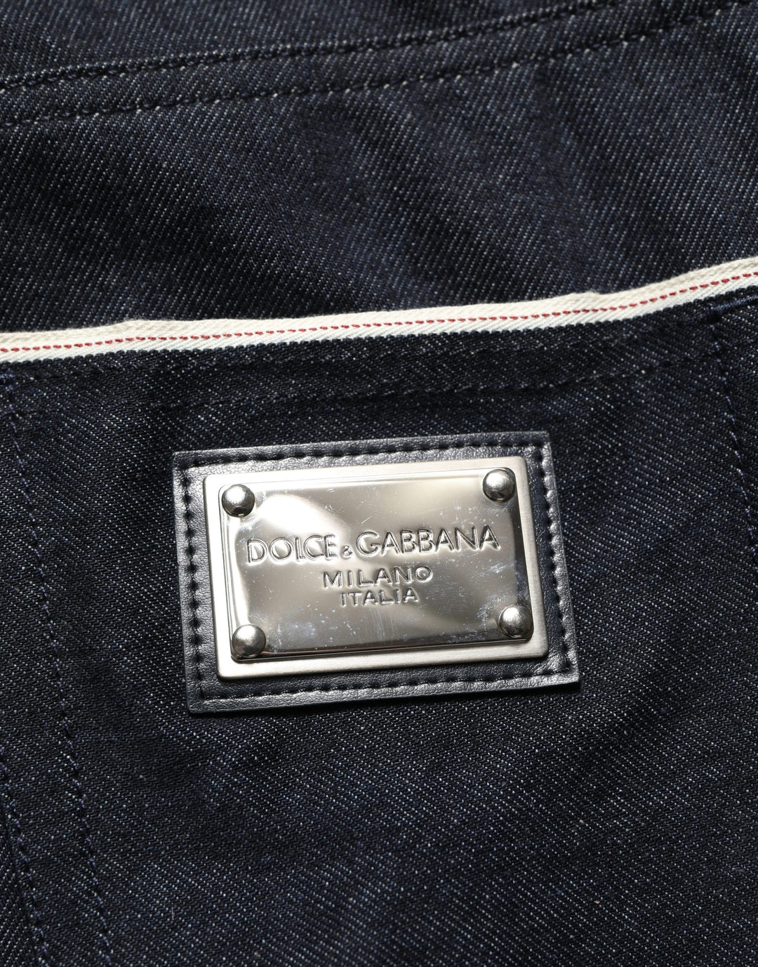Dolce &amp; Gabbana Black Cotton Mid Waist Classic Men Denim Jeans