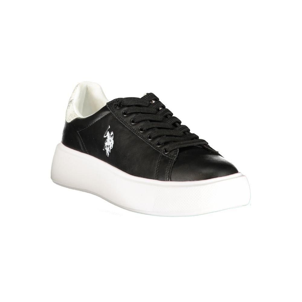 U.S. POLO ASSN. Black Polyurethane Women&