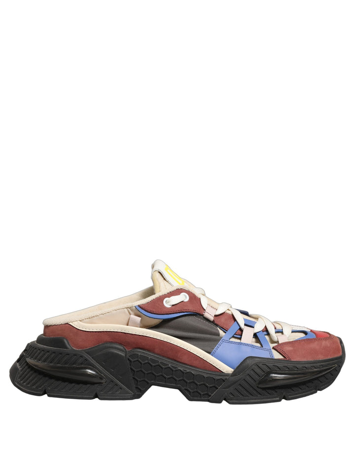Dolce &amp; Gabbana Multicolor Panelled Airmaster Sneakers Shoes