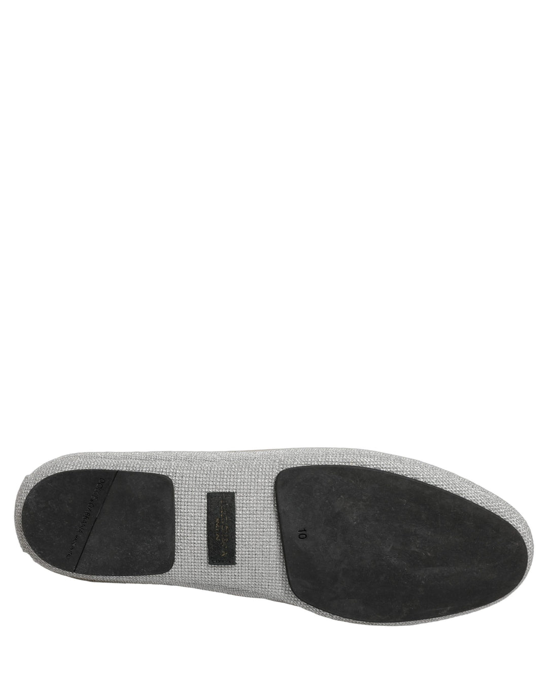 Dolce &amp; Gabbana Gray Crown Rose Angel Embroidery Loafer Shoes