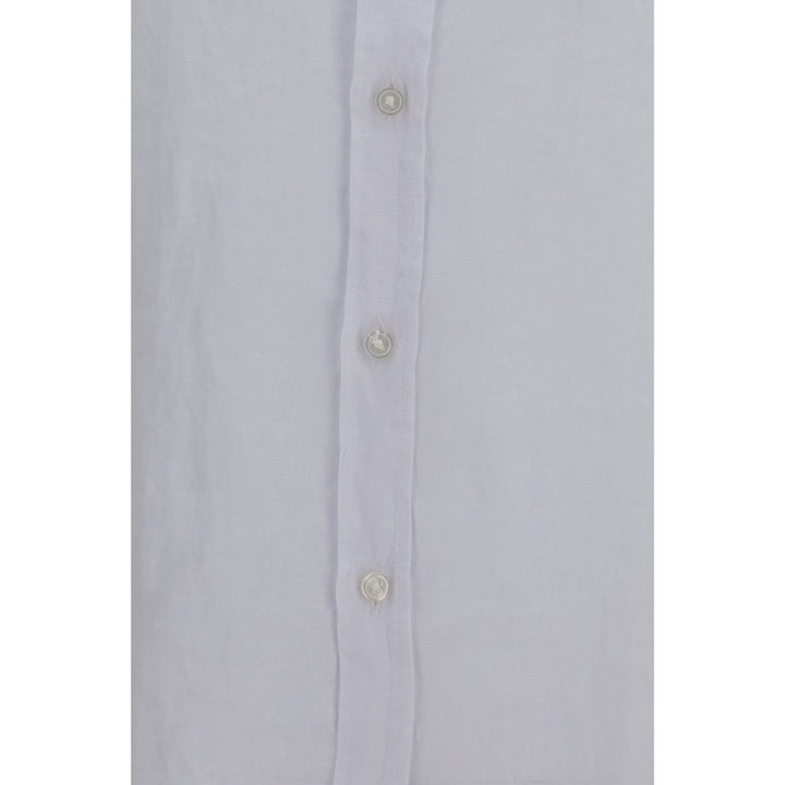 Hugo Boss Black White Linen Dress Shirt