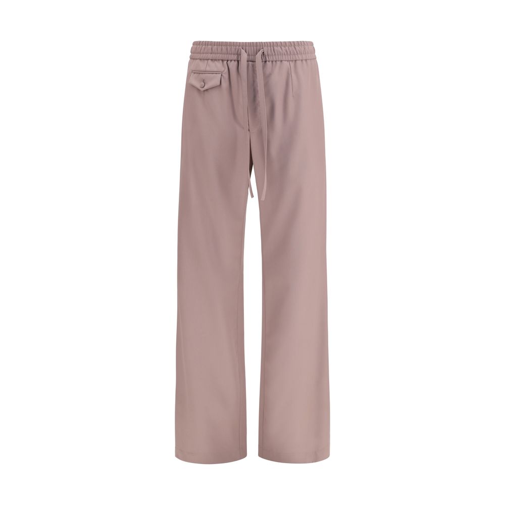 Dolce &amp; Gabbana Brown Wool Oves Aries Joggers (Workout Pants)