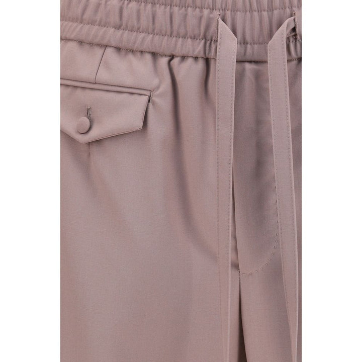 Dolce &amp; Gabbana Brown Wool Oves Aries Joggers (Workout Pants)