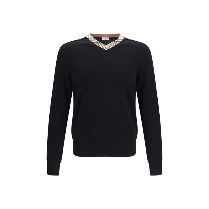 Burberry Black Wool Oves Aries Sweatshirt