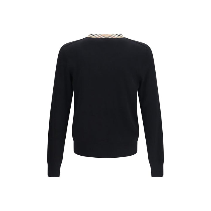 Burberry Black Wool Oves Aries Sweatshirt
